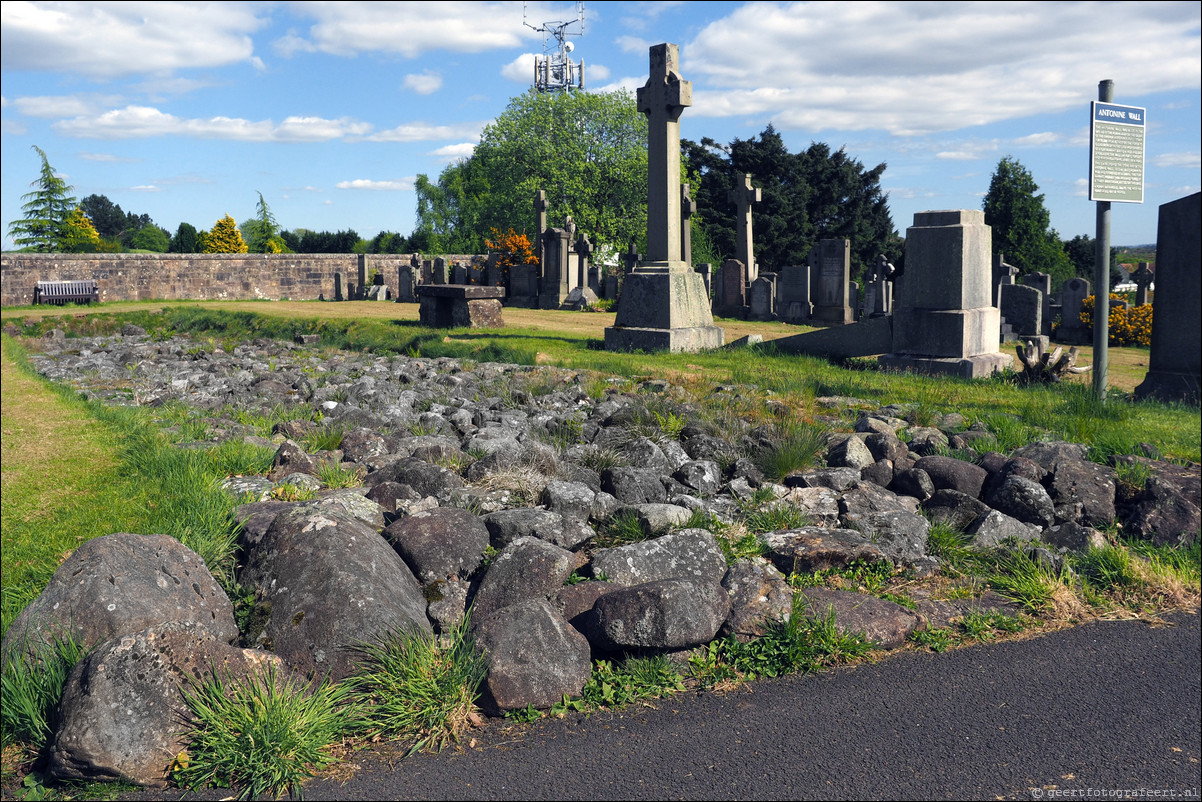 wandeling langs de Muur van Antoninus Schotland Bowling Station - Bearsden